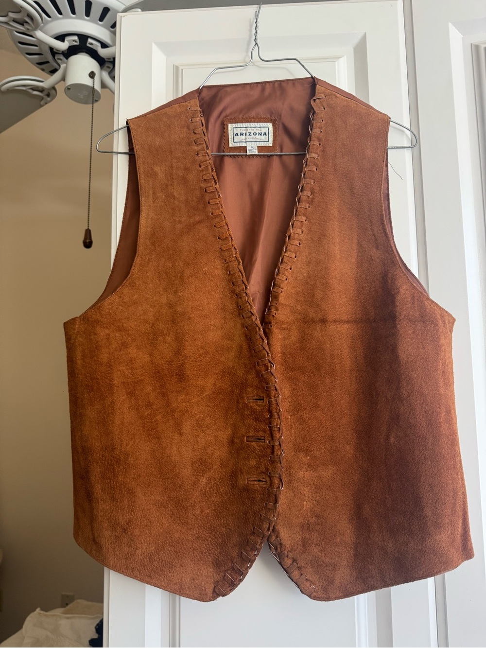 Vintage Arizona Brown Suede Vest